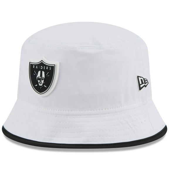 Men's New Era  White Las Vegas Raiders 2025 NFL Training Camp Stretch Bucket Hat