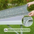 thumbnail image 6 of Pioneer Flower Floral Print Pattern Square Fitted Tablecloth with Elastic Edge,Square Table Cover,Washable Elastic Table Cover for Home Kitchen Party Decor 34"x34", 6 of 6