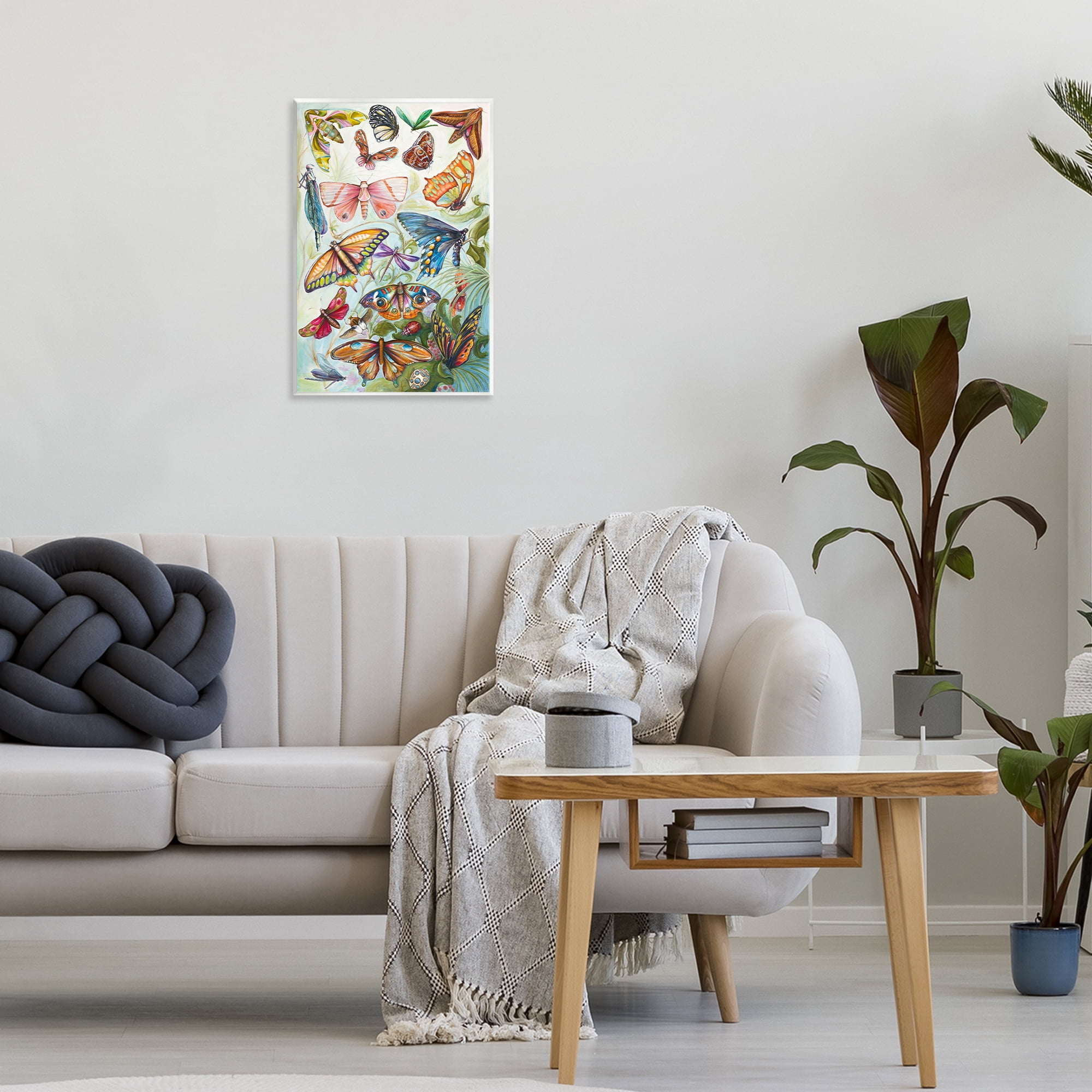 Stupell Industries Colorful Butterfly Conservatory Wall Plaque Art, design by Diannart