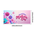 thumbnail image 6 of Floral Decorative Mother's Day Banner Spring Flower Theme Polyester Material Happy Celebration for Mother's Day Party Family Event Indoor Decoration, 6 of 9