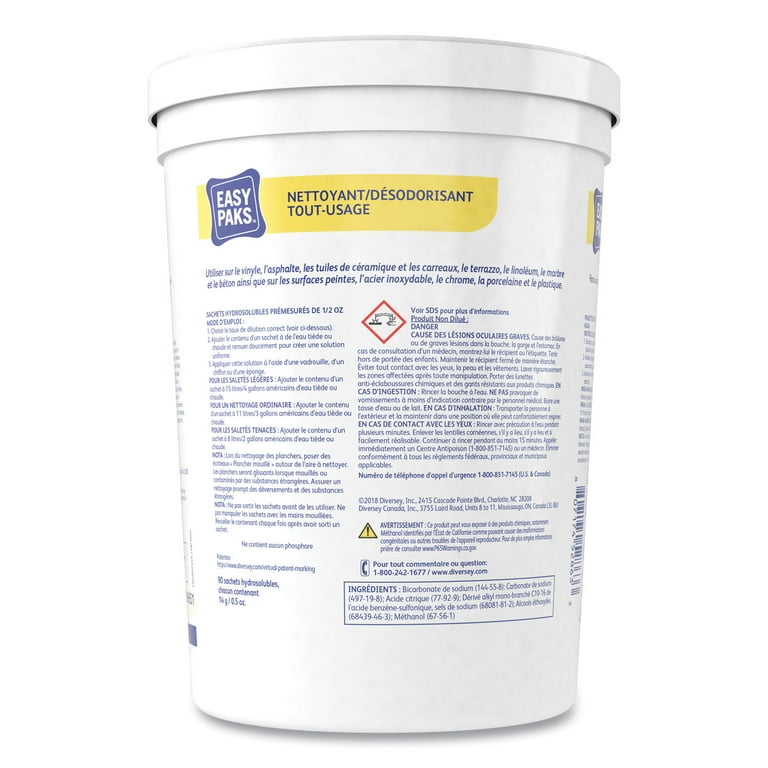 All-Purpose Cleaner/Deodorizer, 90 .5 oz Packets/Tub, 2 Tubs/Carton All-Purpose Cleaner/Deodorizer, 90 .5 oz Packets/Tub, 2 Tubs/Carton