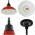 thumbnail image 5 of JONATHAN Y Jasper 12.25" 1-Light Farmhouse Industrial Indoor/Outdoor Iron LED Pendant, Red, 5 of 6