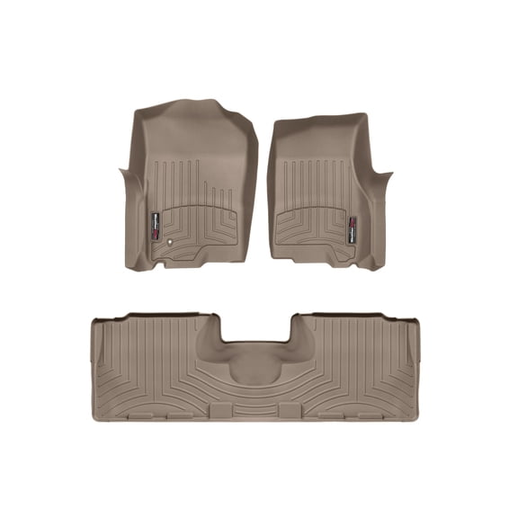 WeatherTech Custom Fit FloorLiners compatible with Expedition, Navigator - 1st & 2nd Row, Tan