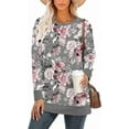 thumbnail image 5 of ONLYSHE Women's Casual Drop Long Sleeve Tunic Sweatshirt with Side Slits, S-3XL, 5 of 6
