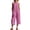 Hot Pink, variant on Guluxicc Women's Linen Capri Jumpsuit Crewneck Sleeveless Button down Loose Wide Leg Jumpsuits Summer Casual Beach Vacation Outfits