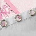 thumbnail image 4 of Castle Fairy Monogrammed Letter Curtains Pack of 2 (42x84 Each),Chic Flower Curtains Blackout,Kawaii Bow Bedroom Curtains,Microfiber Girls Bedroom Decor, 4 of 6