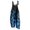 Blue, variant on Women Plus Size Jumpsuit Summer Fashion Print Sleeveless Overalls Long Baggy Rompers Jumpers With Pockets