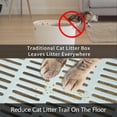 thumbnail image 4 of WiseWater Large Foldable Cat Litter Box with Lid, Top Entry Kitty Litter Box with Pet Plastic Scoop, Blue, 4 of 7