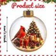 thumbnail image 3 of Glowing Christmas Story Ornament,Light Up Mini Holiday Scene,Christmas Tree Hanging Ornaments,Christmas Scene In Clear Acrylic Ball,Festive Keepsake Gift for Home Christmas Xmas Party Decoration, 3 of 8