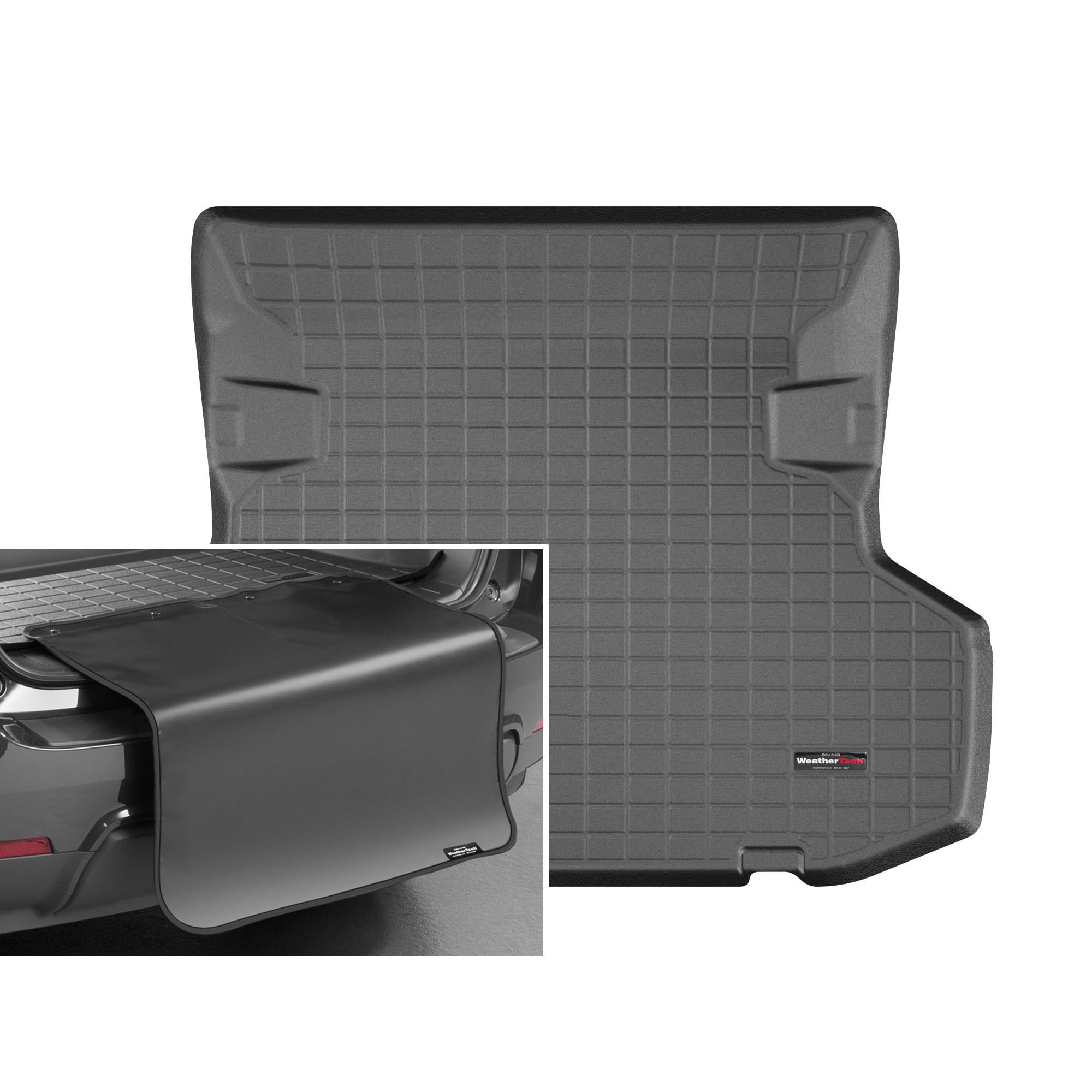 WeatherTech Cargo Trunk Liner with Bumper Protector compatible with 2020-2025 Subaru Legacy - Trunk With Bumper Protector Black