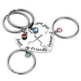 thumbnail image 2 of Miangastore 4 Pieces Couples Keychain Heart Bag Pendants Alloy For Gift Giving, 2 of 9