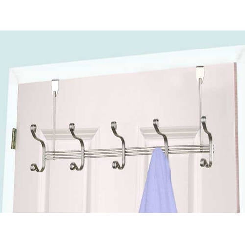 Home Basics 5-Hook Over-The-Door Hanging Rack