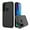 Black, variant on For Motorola Moto G Stylus / XT2043 Dual layer Metal Brushed Shockproof Armor Hybrid Case Cover Black