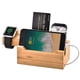 thumbnail image 1 of onlyliua Ofertas Del Día Base de Carga de Madera para Múltiples Dispositivos, Compatible con 3 Terminales Usb, 1 of 6