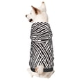 thumbnail image 1 of Fotbe Black White Stripes Sudadera con Estampado para Perros Pequeños – Suéter con Capucha para Mascotas, Tela Suave de Forro Polar con Bolsillo-Small, 1 of 7