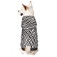 thumbnail image 1 of Fotbe Black White Stripes Sudadera con Estampado para Perros Pequeños – Suéter con Capucha para Mascotas, Tela Suave de Forro Polar con Bolsillo-Small, 1 of 7