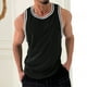 thumbnail image 1 of pstuiky Camisetas sin mangas para hombre, Camiseta de cuello redondo sin mangas de malla de color liso para hombre Tops elegantes para mujer xl, 1 of 6