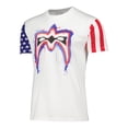 thumbnail image 2 of Men's White The Ultimate Warrior Stars & Stripes T-Shirt, 2 of 3
