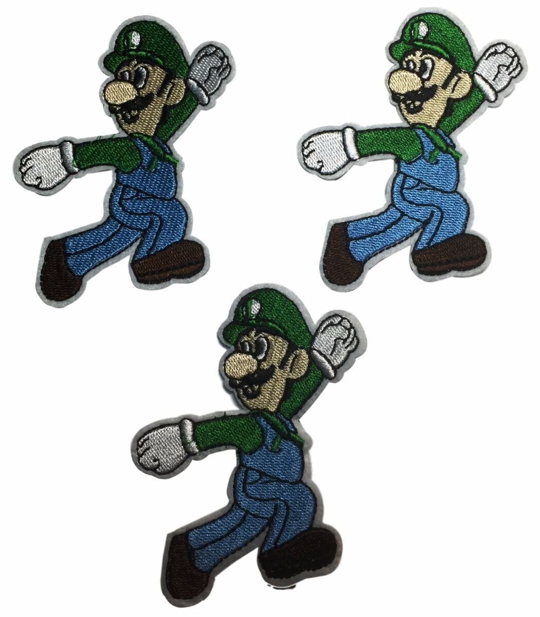 New Cartoon Super Mario Bros Embroidered Cloth Patch Clothes Pants