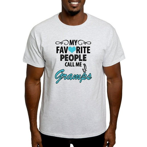 CafePress - My Favorite People Call Me Gramps T Shirt - Men's Classic Graphic T-Shirt