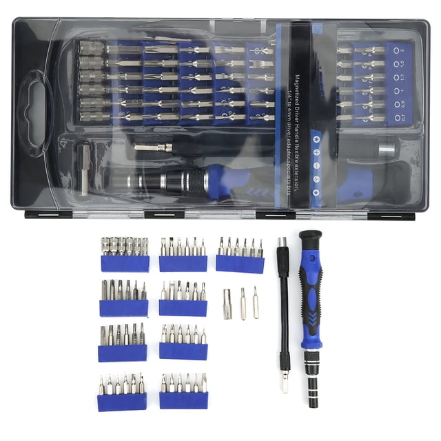 Kit de puntas de destornillador, juego de destornilladores multifuncionales 56 en 1, herramienta manual muy versátil