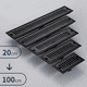 thumbnail image 1 of Desagüe de piso de tira larga de acero inoxidable 304 negro engrosado Desagüe de piso rectangular para cocina Desagüe de piso a prueba de olores para ducha de hotel, 1 of 4