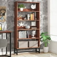 thumbnail image 1 of Tall Bookcase and Bookshelf, Tribesigns Heavy Duty Free-Standing Library Bookshelf, 1 of 6