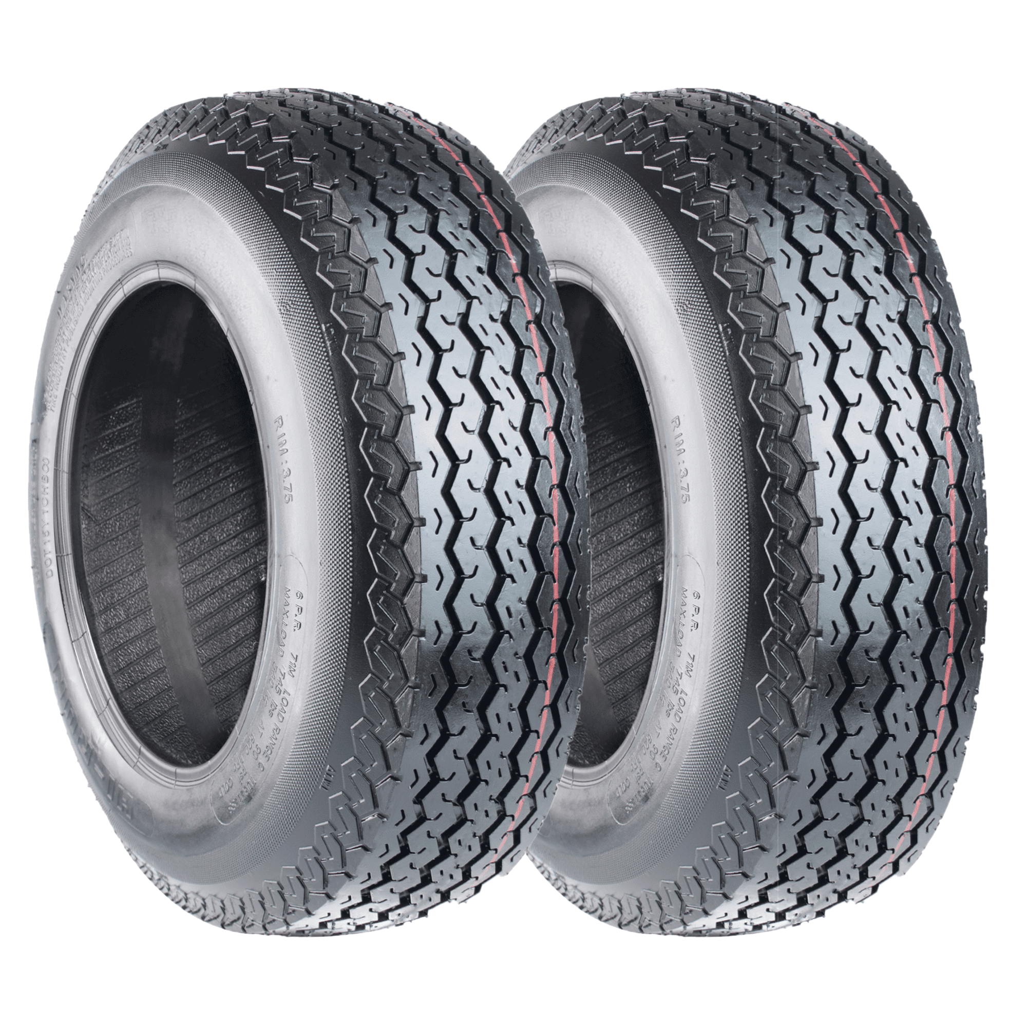 Kenda Loadstar Trailer Tire, 18.5x8.5-8, White Wheel - Walmart.com