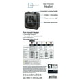 thumbnail image 5 of Mainstays 1500W 3-Speed Electric Fan-Forced Space Heater, HF-1008B, Black, 5 of 12