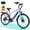 Pale Purple, variant on ESKUTE C200 70-Mile Electric Bike for Adults with 840Wh Removable Battery, 1300W Peak Power Ebike, Up to 28MPH Speed, 26" Tires, 7-Speed Adjustable Stem Step-Over E-Bicycle,Black, UL2849