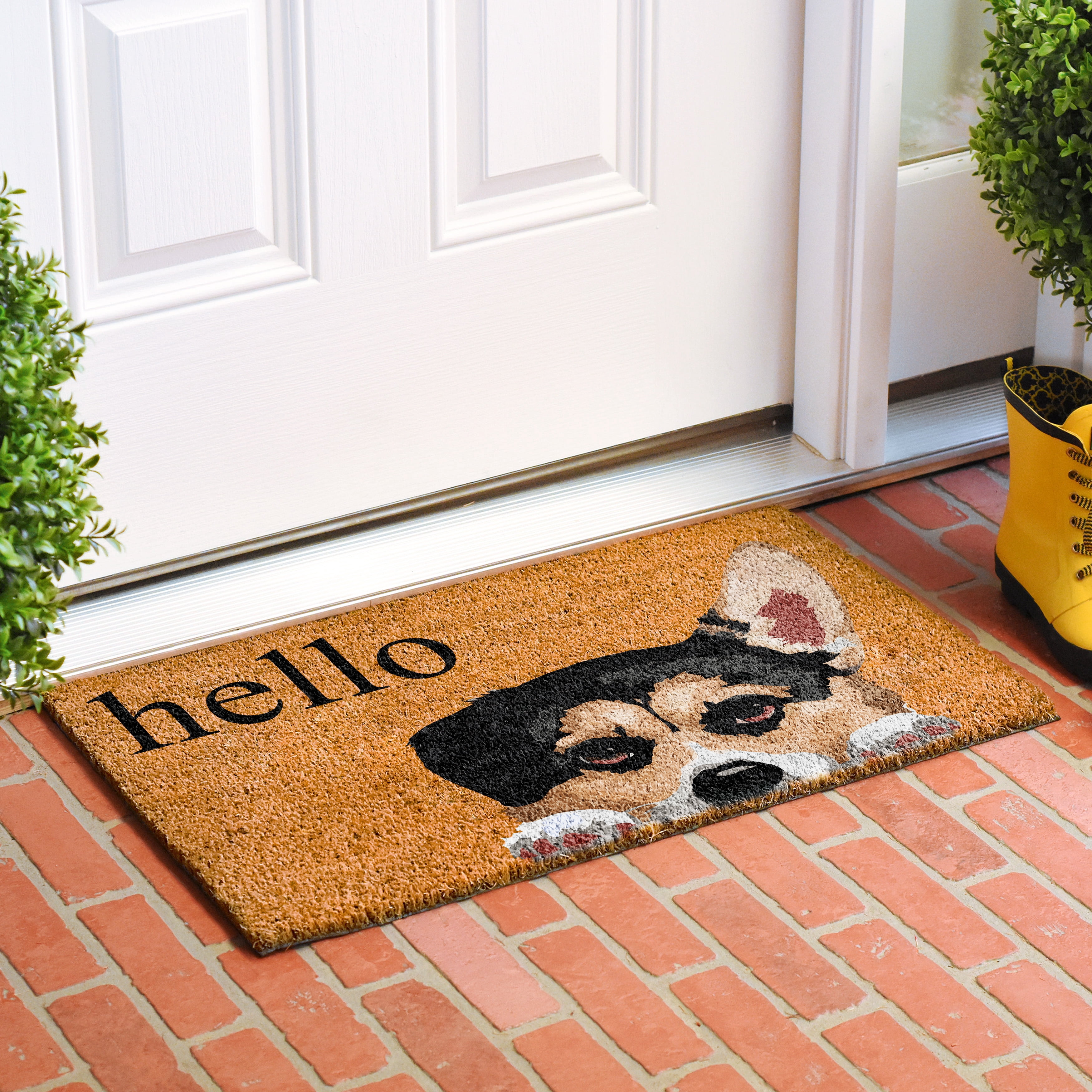 Calloway Mills 109531729 Pembroke Welch Corgi Doormat 17" x 29"