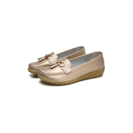 

Tenmix Women Walking Casual Loafers Comfort Round Toe Moccasins Womens Nurse Breathable Low Top