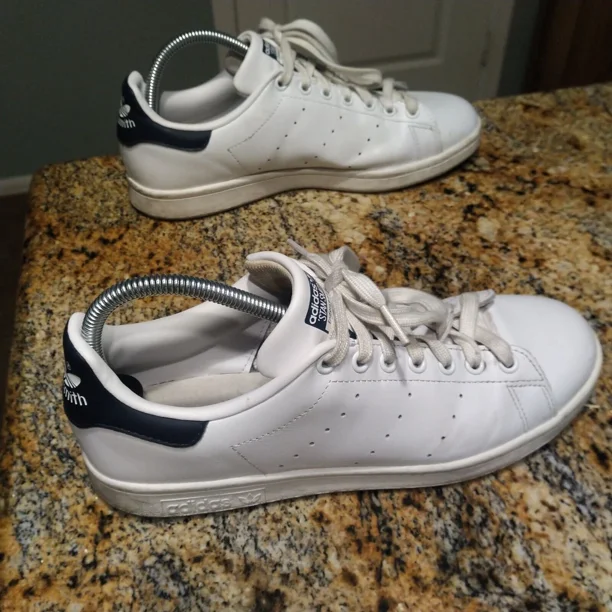 Ad-id-as Originals Stan Smith Core White Navy Casual Sneakers M20325 Men's 8.5