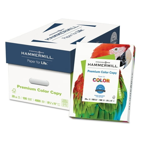 Hammermill Premium Color Copy Paper, 100 Bright, 28lb, Letter, Photo White, 500 Sheets/Ream (Best Printer For Transparency Paper)