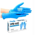 thumbnail image 1 of Guantes De Nitrilo Libre De Latex Sin Polvo Modelo Azul 100pz, 1 of 4