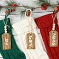 thumbnail image 6 of 1Pc Christmas Stocking Name Tags,Wood Beads Blank Tags for Christmas Stockings, DIY Unfinished Personalized Christmas Stocking Name Tag for Home Farmhouse Decor,Rustic House Hanging Decoration,Khaki, 6 of 9