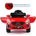 thumbnail image 4 of Costway 6V Kids Ride On Car RC Remote Control Battery Powered w/ LED Lights MP3 Red, 4 of 10