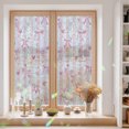 Windows Rainbow Ribbons Window Privacy Film Pink Ribbon Line Bows Stained Glass Static Cling ...