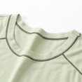 thumbnail image 4 of Kids Boys Soft Comfy 2 Pieces Set Children's Solid Color Sleeveless Elastic Waist Shorts Mid Size Children's Summer Casual Home Suit Set Green 15 Years, 4 of 5