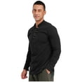 thumbnail image 2 of iiniim Men's Medieval Viking Costume Renaissance Pirate Role Play Long Sleeves Lace up Shirt Tops Black XL, 2 of 7