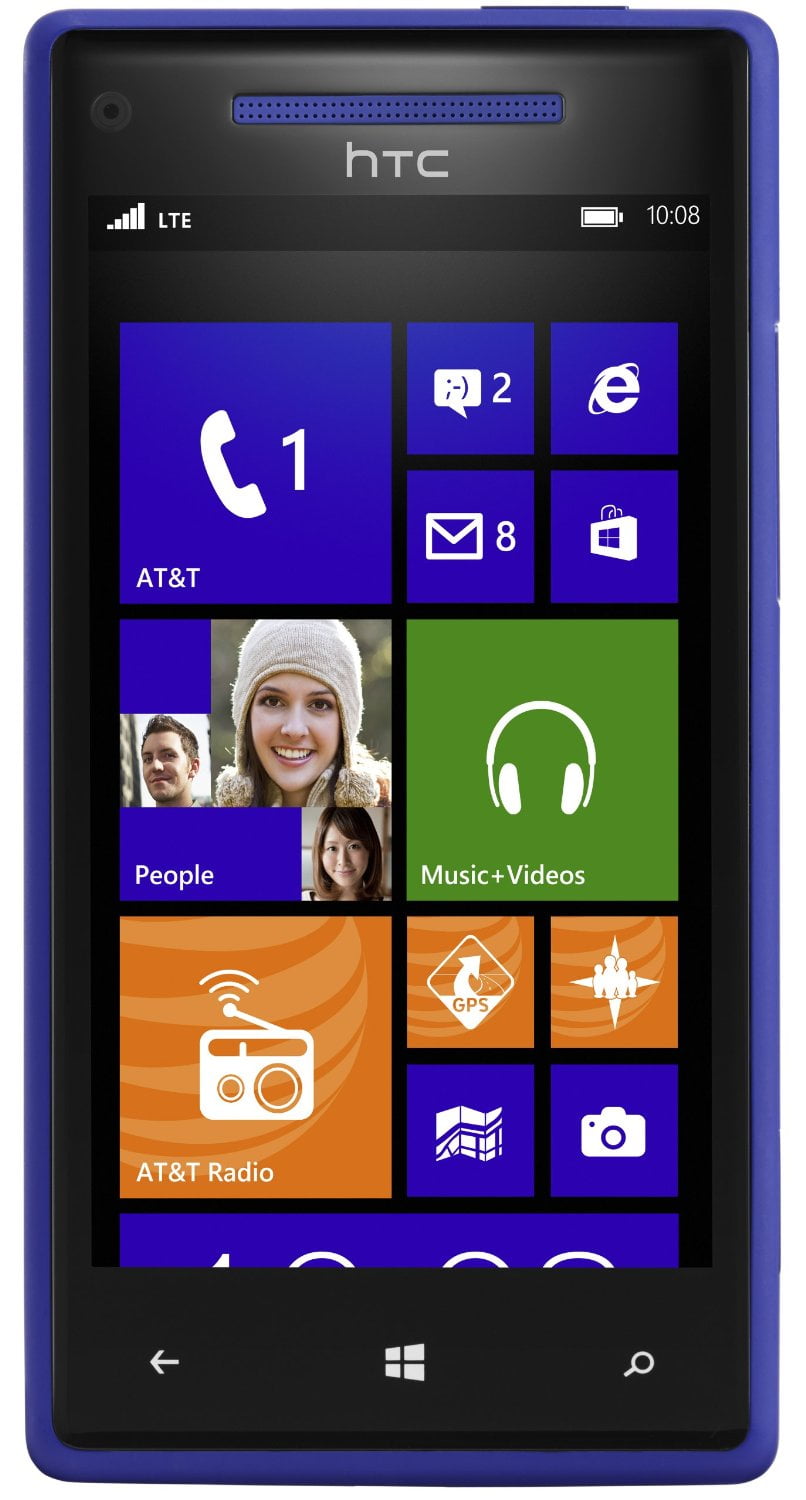 Restored Windows Phone 8X PM23300 8GB - California Blue (AT&T) Smartphone (Refurbished) - Walmart.com