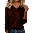 thumbnail image 2 of Delayuji Women's Knit Cardigan Single Colorful Buttons Cardigan Sweater Soft Warm Casual Outerwear Spring Clothing, 2 of 6