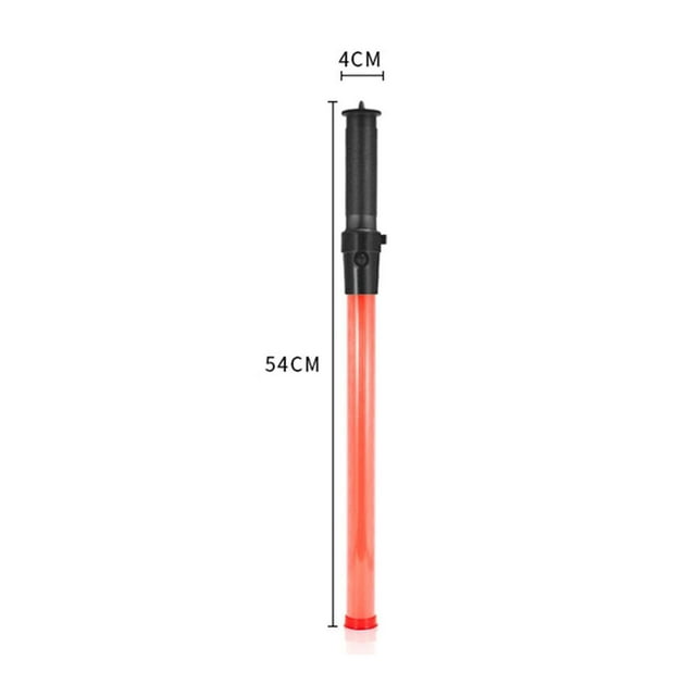 Baguette de Circulation avec 2 Modes Clignotants Lampe de Poche de Circulation Multifonction pour Guides de Stationnement L