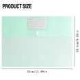 Zwwxt Button Document File Pocket Plastic File Folder With Label Pocket ...