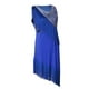 thumbnail image 5 of Vestido Midi Macarena Verano Mujer sin Mangas Cuello V Azul, 5 of 8