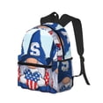 thumbnail image 2 of Gaeub Cute Gnomes in USA School Backpack Waterproof Bookbag for Men Women College High School Bags, 2 of 8