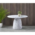 thumbnail image 6 of Meridian Furniture Cosenza White 48.5" Indoor/Outdoor Concrete Dining Table, 6 of 6