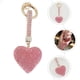 thumbnail image 4 of Exquisito llavero con forma de corazón de diamantes de imitación, colgante decorativo con purpurina, práctico llavero., 4 of 8