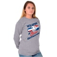 thumbnail image 3 of Dominican Girl Sass Destruction Cute Women's Long Sleeve T Shirt Brisco Brands S, 3 of 5