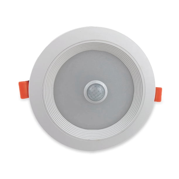 Yuarrent Luz nocturna inteligente lámpara LED de inducción de cuerpo humano AC85-265V foco IP52 impermeable 180 ° iluminación pasillo Downlight para Iluminación y accesorios Luz blanca 5W Yuarrent HA011560-04B